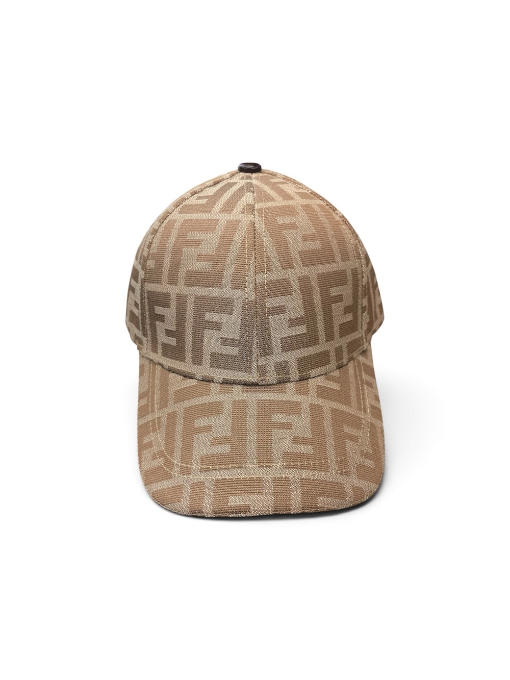 Fendi Beige Monogram Baseball Cap